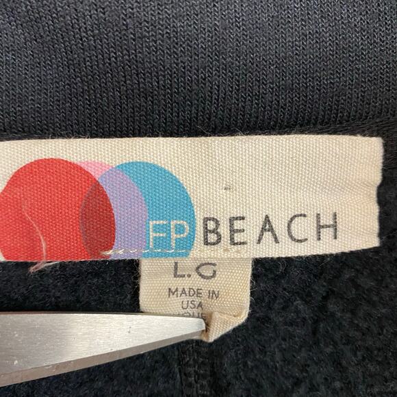 Free People Black Oversized Sweatshirt - Picture 7 of 10